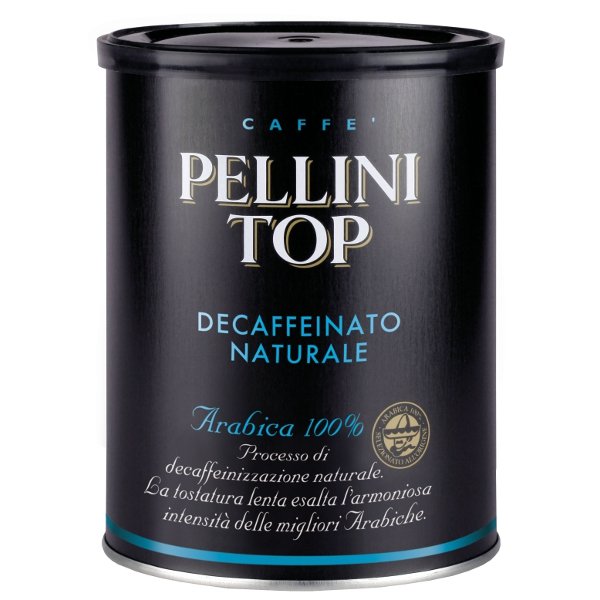 Pellini Bezkofeinowa włoska kawa mielona w puszce, import 250 g