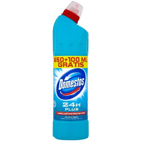 Unilever Płyn czyszcząco-dezynfekujący Domestos 24H Plus Atlantic Fresh 650 ml+100 ml