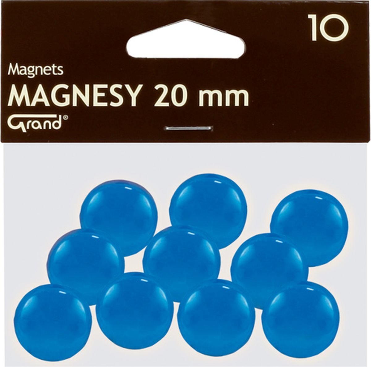 Grand Magnes 20mm niebieski 10szt