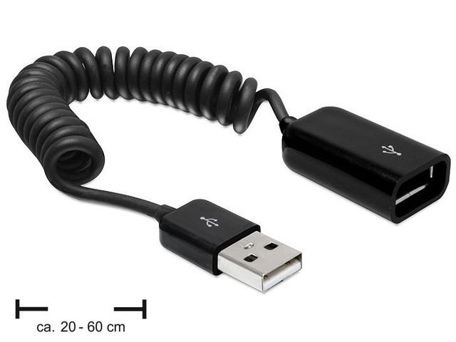 Delock Przedłużacz USB-A 0.6 m