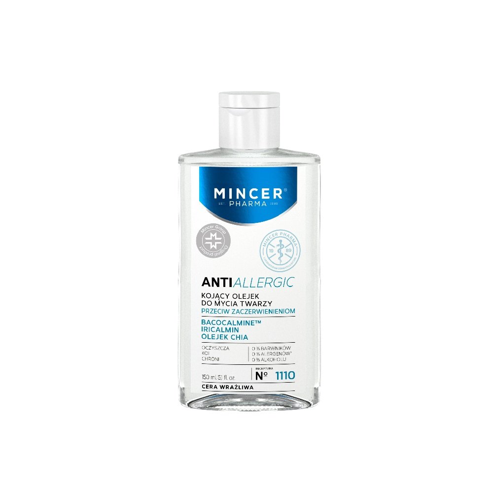 Mincer Pharma Anti Allergic, olejek micelarny do mycia cery wrażliwej nr 1110, 150 ml