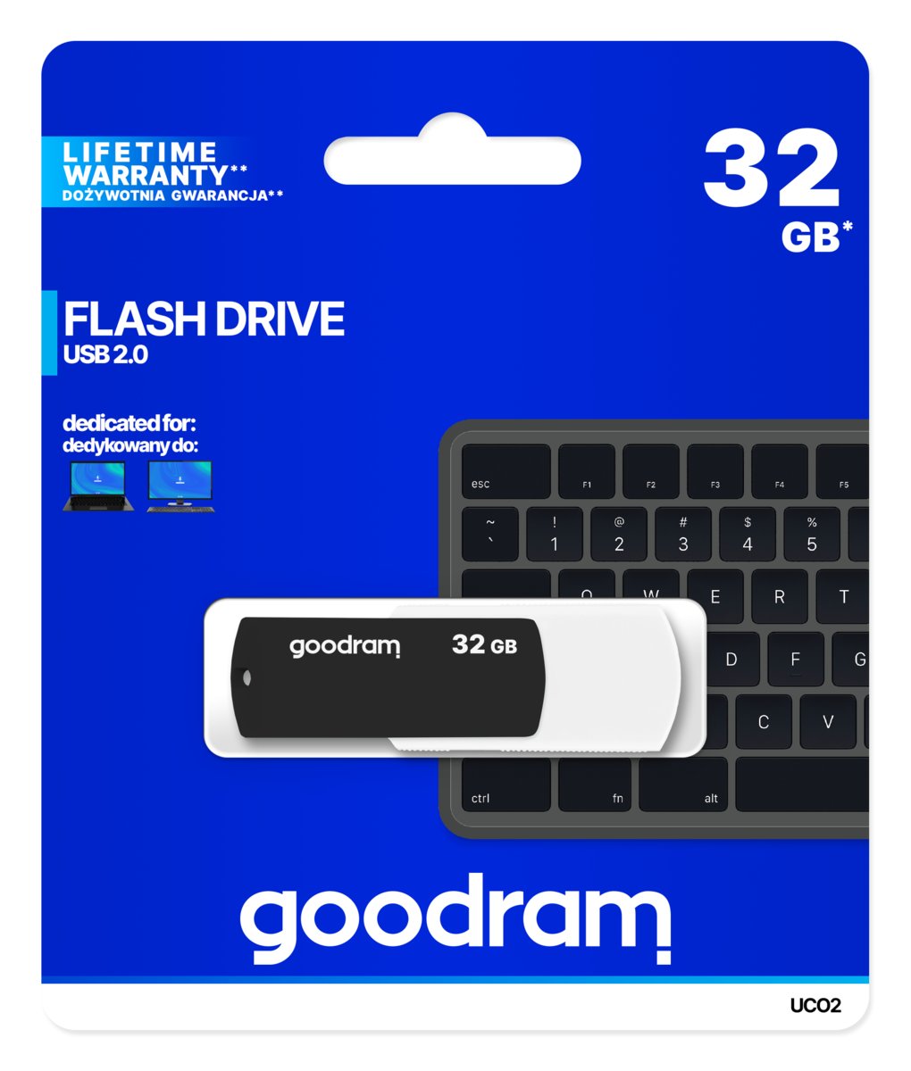 GOODRAM 32GB UCO2 BLACK&WHITE USB 20