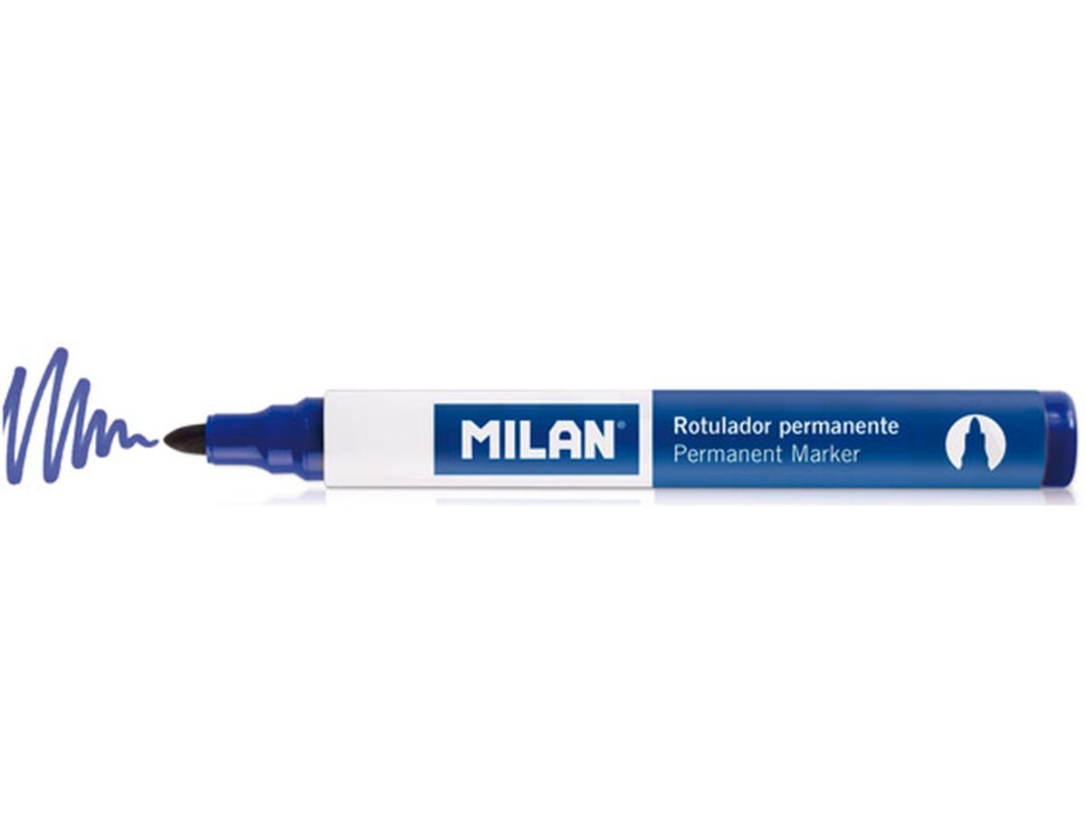 Milan markery permanentne, czarne, 12 sztuk