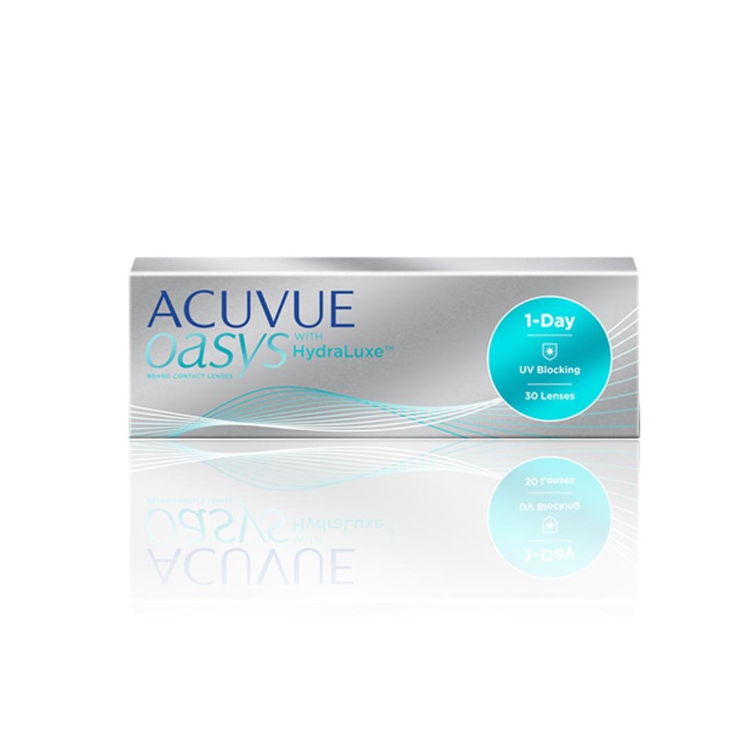 Johnson & Johnson Acuvue Oasys 1-Day 30 szt. Soczewki jednodniowe (2.25 dpt & BC 8.5), z ochroną UV