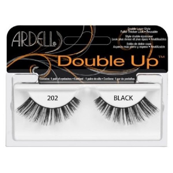 Ardell Double Up 202 Black Sztuczne rzęsy czarne 1 para 1234585798