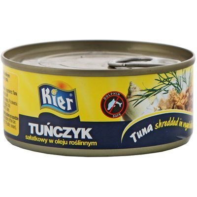 Kier, Tuńczyk sałatkowy w oleju roślinnym, 170 g