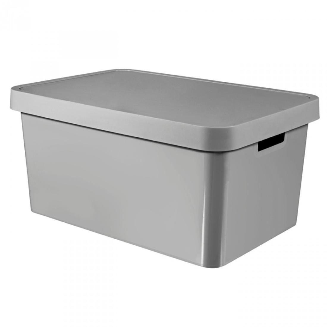Curver POJEMNIK INFINITY Z PRZYKRYWKĄ SZARY 45L 233941