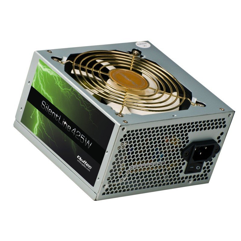 Zasilacz komputerowy QOLTEC ATX SilentLine, 425W