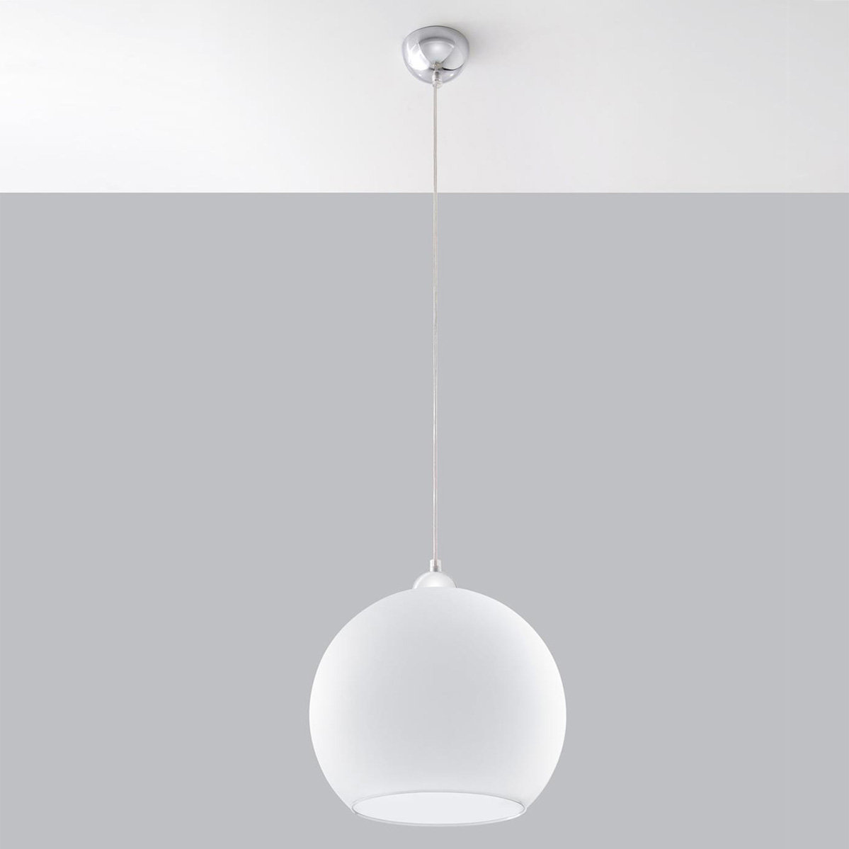 Sollux Lighting Lampa wisząca BALL biała