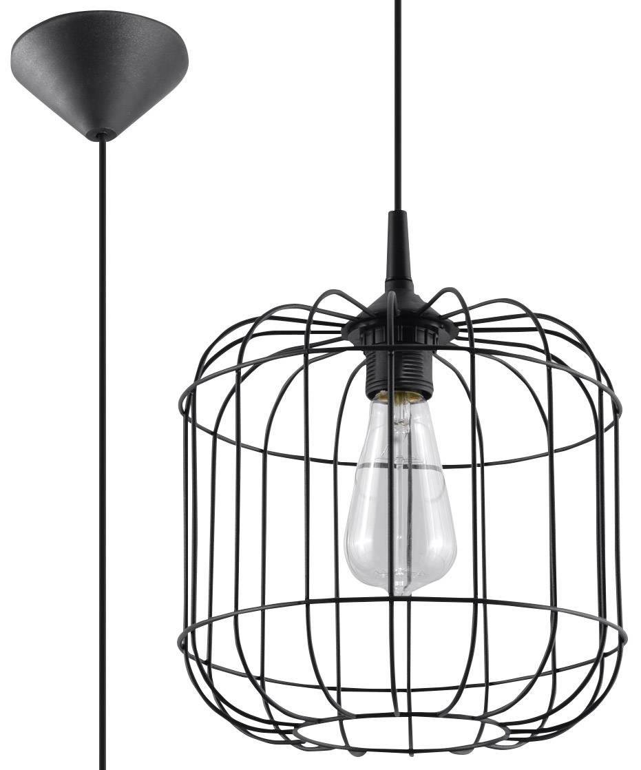Sollux Lighting Lampa wisząca CELTA czarna SL.0296