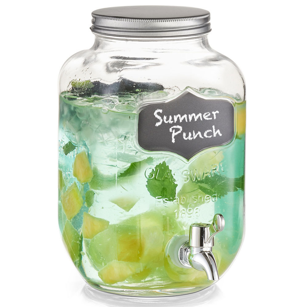 Zeller Słój z kranem i pokrywą dystrybutor napojów 3,8 l ZELLER B06Y3TZL1T