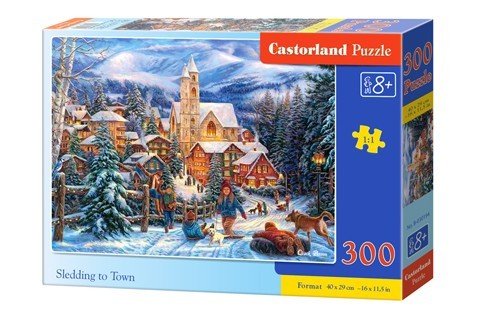 Castorland Sledding to Town Puzzle