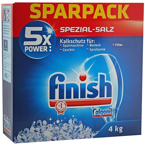 Reckitt Benckiser Healthcare Niemiecka sól do zmywarek FINISH CALGONIT, 4 kg