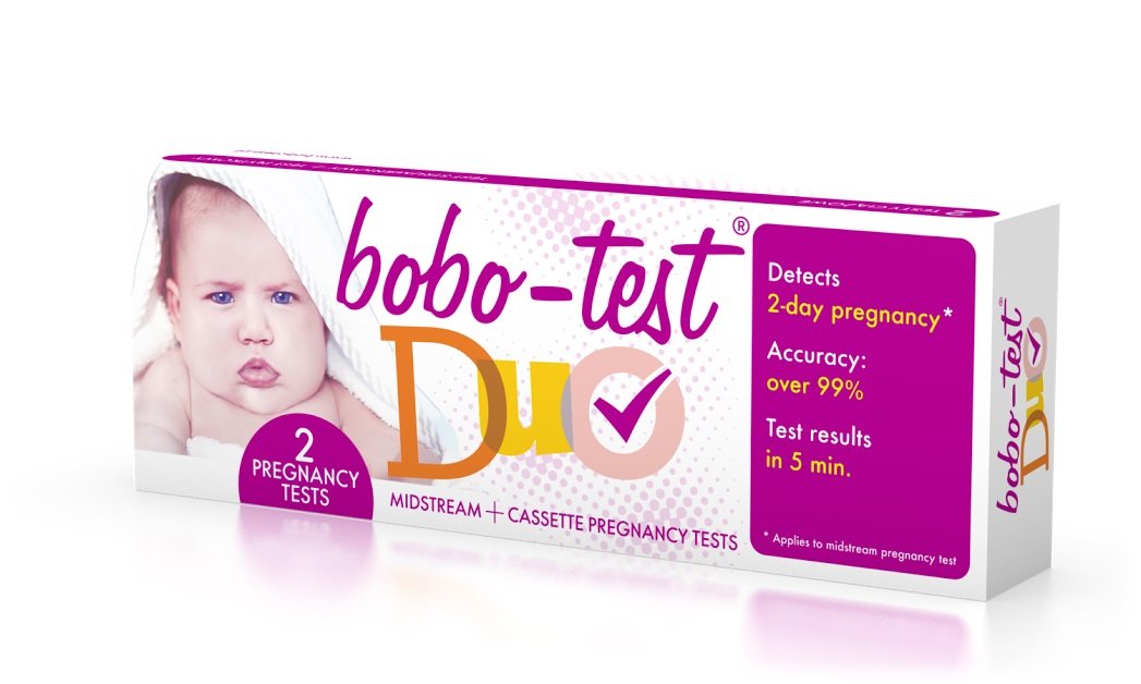 Diagnosis BOBO-TEST DUO Test ciążowy strumieniowy + Test ciążowy płytkowy 1 szt 9070908