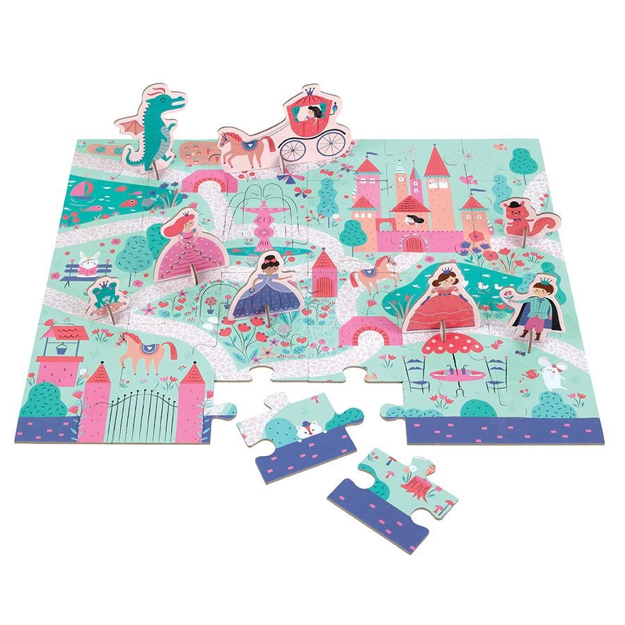 Mudpuppy Puzzle zestaw z 8 figurkami Księżniczka 3+ MP47670