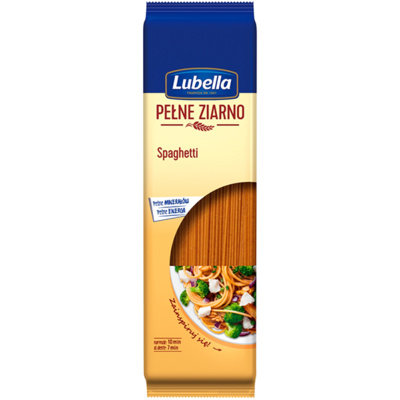 Lubella PEŁNE ZIARNO MAKARON SPAGHETTI 400 G 35982321