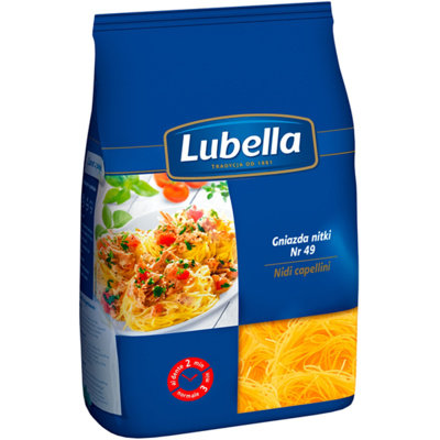 Lubella Makaron Gniazda nitki Nidi capellini 400 g