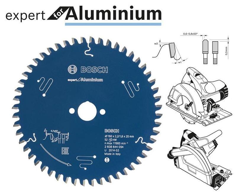 Bosch Piła tarczowa do aluminium Expert, 30 mm