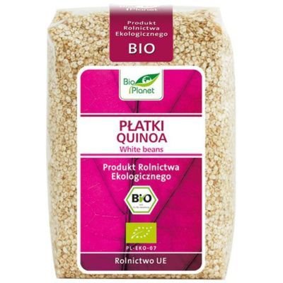 Bio Planet Ekologiczne płatki quinoa wytwarzane są z ekologicznego ziarna quinoa