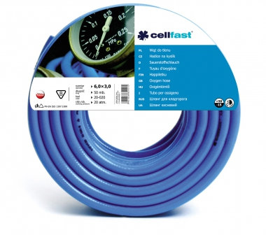 Cellfast Wąż do tlenu 50mb 6,0x3,0 mm 20-020