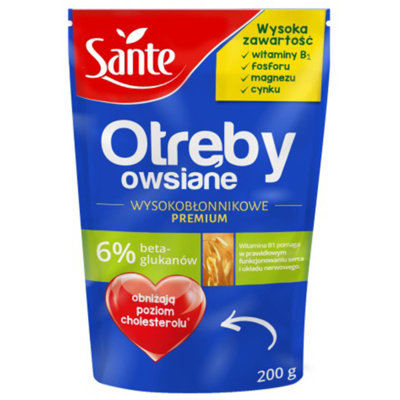 Sante Otręby Owsiane Wysokobłonnikowe 200g