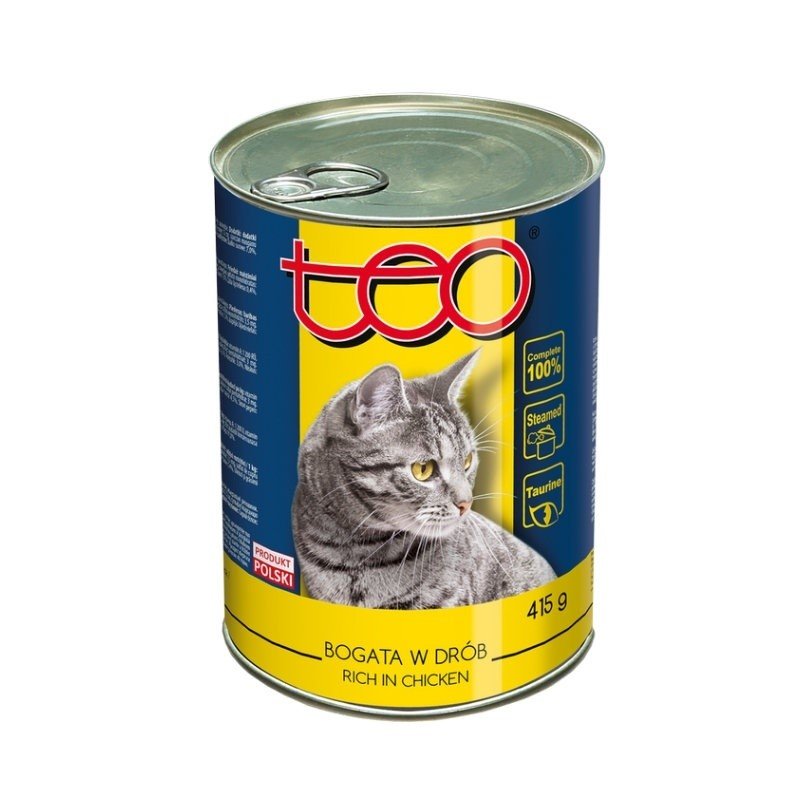 Teo Karma dla kota z drobiem, 400 g