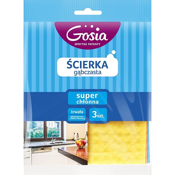 GOSIA Ścierka gąbczasta 3 sztuki
