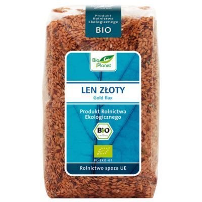 Bio Planet seria NIEBIESKA LEN ZŁOTY BIO 400 g bioplanet-5907814664006