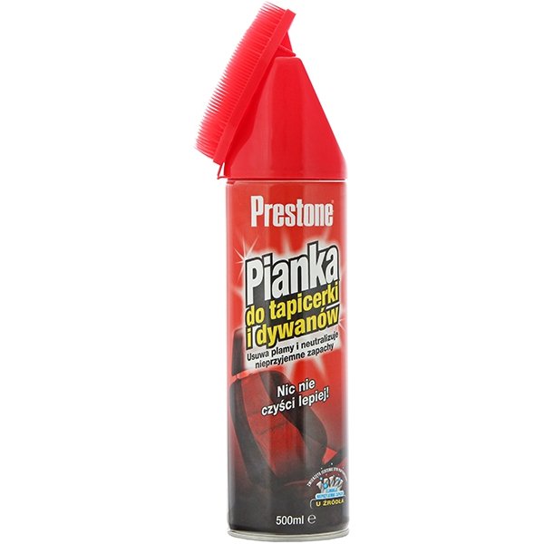 Prestone PIANKA DO TAPICERKI I DYWANÓW 500 ML zakupy dla domu i biura CZERWONA