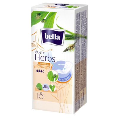 Bella wkładki higieniczne Herbs Sensitive z babką lancetowatą 18 szt. | Nowy sklep, ponad 1000 promocji! BE-021-RN18-005