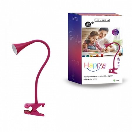 Nilsen Lampka Biurkowa LED na klips 1pł HAPPY KLIPS PX030