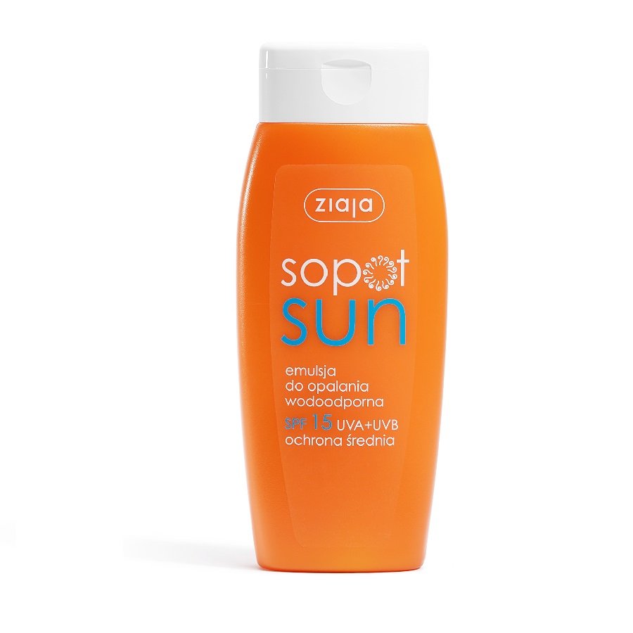 Ziaja Sopot Sun Emulsja do opalania wodoodporna SPF15+ 150ml