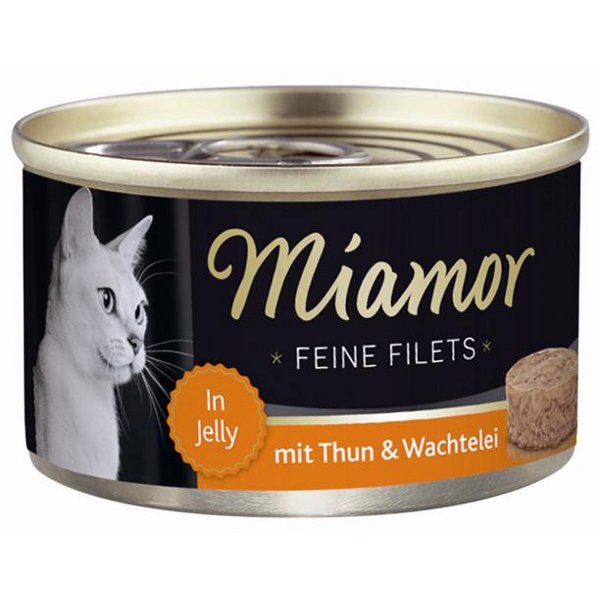 Miamor Feine Filets filety mięsne smak tuńczyk z jajami przepiórki 6x100g