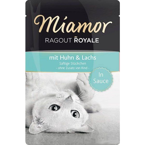 Miamor Ragout Royale z kurczakiem i łososiem w sosie Saszetka 100g 11611