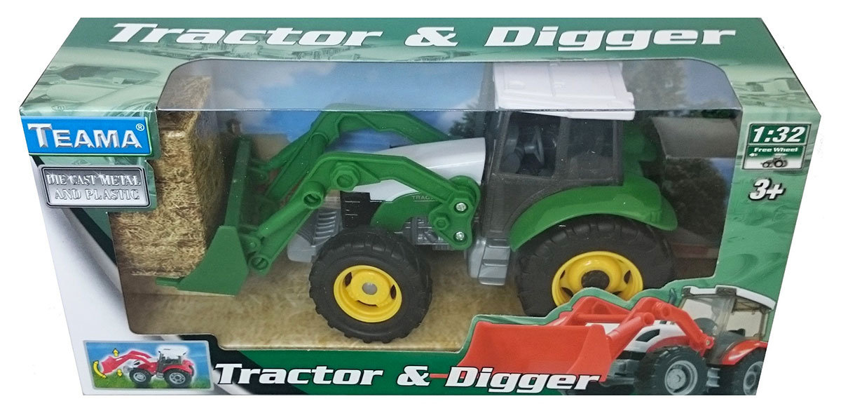 Teama TOYS Traktor ze spychaczem