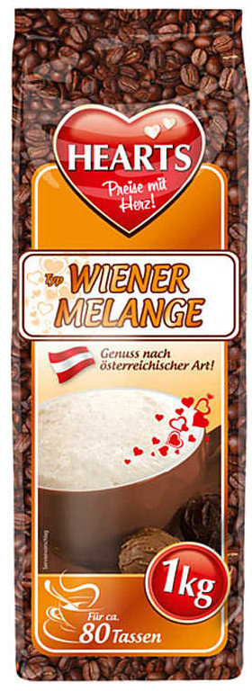 TSI Cappucino o smaku czekoladowym HEARTS Wiener Melange, 1 kg