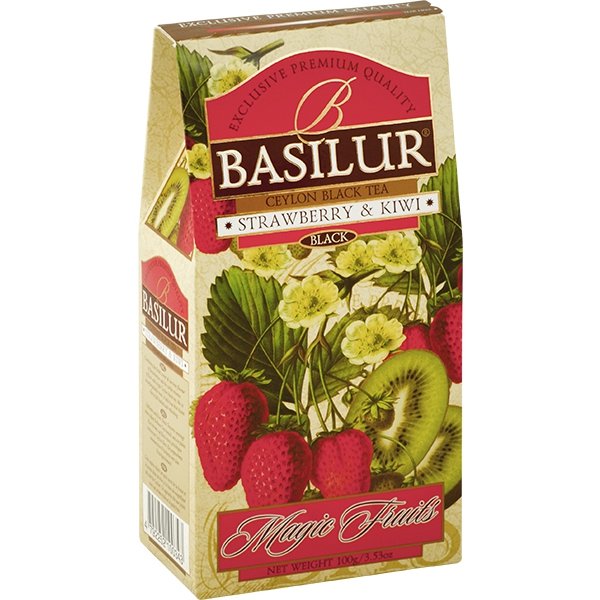 BASILUR BASILUR Herbata Magic Fruits Truskawka i kiwi stożek 100 g WIKR-977521
