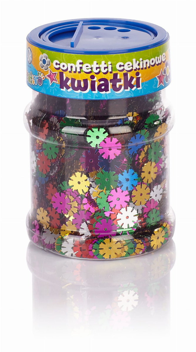 Astra Astra, confetti cekinowe kwiatki, mix kolorów, 100 g