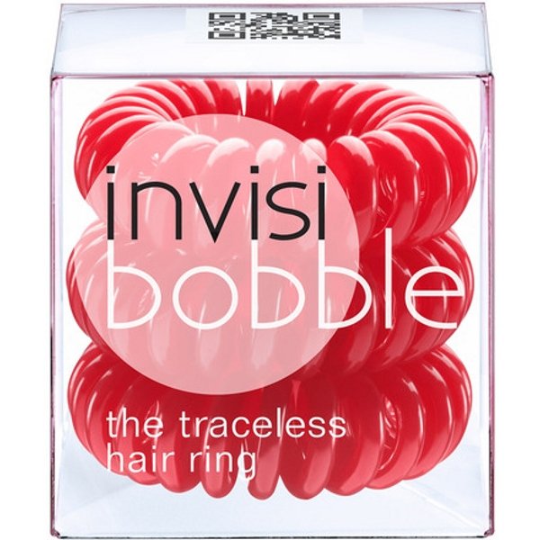 Invisibobble, gumki do włosów Rapsberry Red, 3 szt.