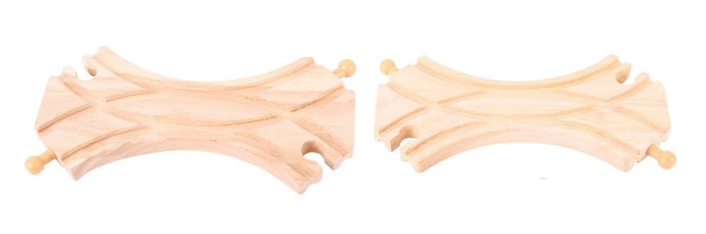 BigjigsRail Rozjazdy kolejowe - komplet 2 szt. BJT174