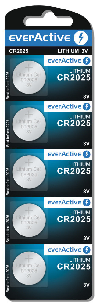 EverActive Bateria Pastylkowa CR2025 Lithium Battery 3v 1szt