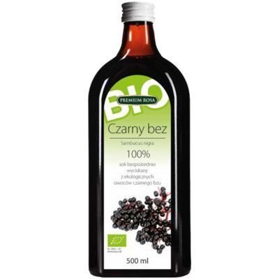 Premium Rosa Czarny Bez sok 100% BIO B/C 500ml