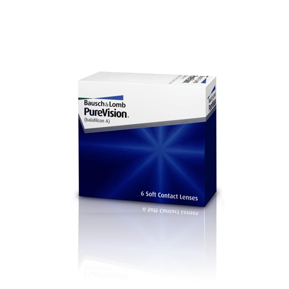 Bausch & Lomb Pure Vision 6 szt. Soczewki miesięczne (-4.50 dpt & BC 8.6)