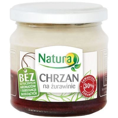 Naturo Chrzan na żurawinie 190 g