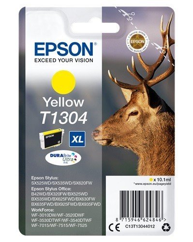 Epson Tusz T1304 YELLOW 10.1ml do serii BX3/5/6/9xx oraz WF-35/75xx C13T13044012