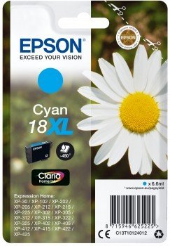Tusz Epson 18 XL, 450 stran (C13T18124012) Niebieska