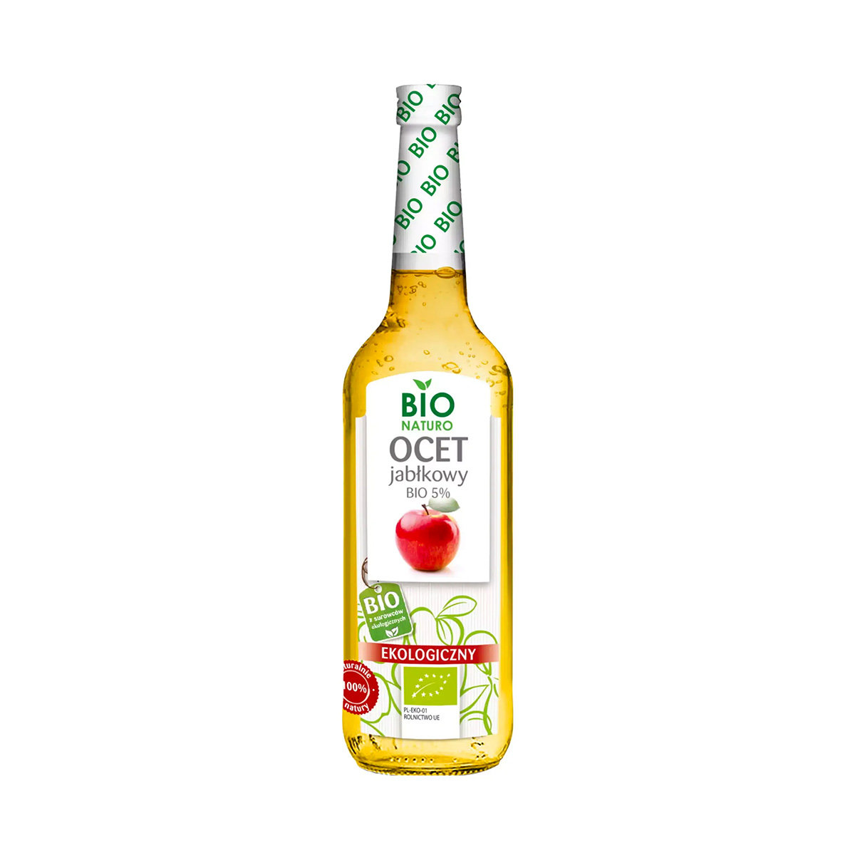 Bio Naturo Ocet jabłkowy Bio 5% Ekologiczny 700 ml