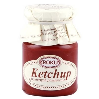 Krokus Ketchup Przetarte Pomidory 180g - smaknatury-KROKETCHUP