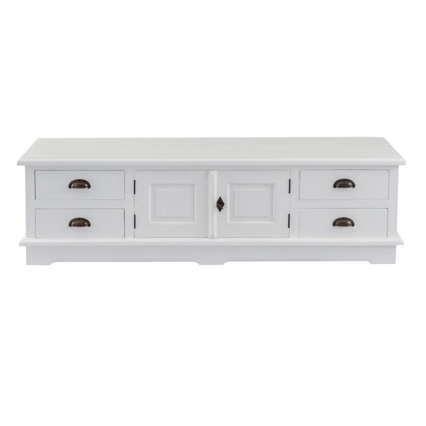 Dekoria Szafka RTV Brighton 160x40x50cm white 160x40x50cm 006-139