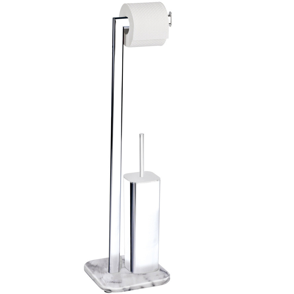 Wenko Stojak na papier toaletowy i szczotkę do WC ONYX 2 w 1 B06XXGRLKW